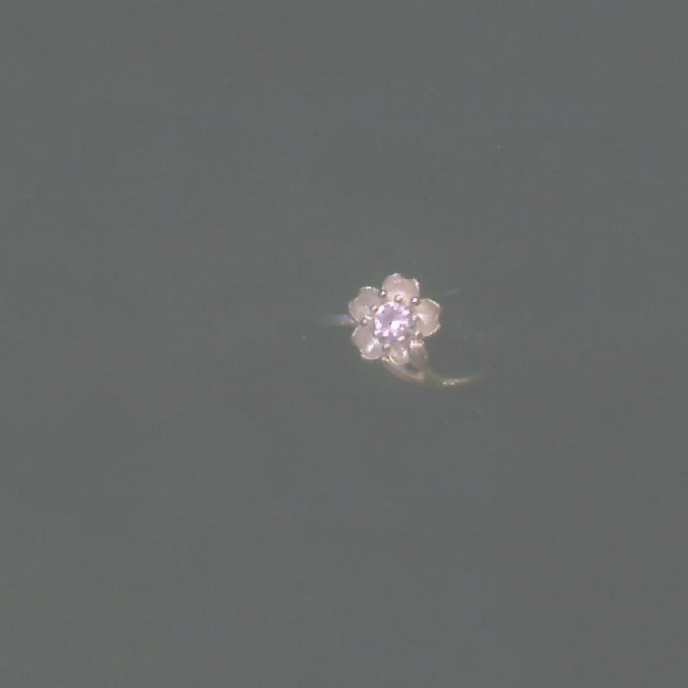 Sterling Silver and Rose Quarts "Rose" Ring